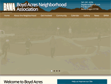 Tablet Screenshot of boydacresneighborhood.com